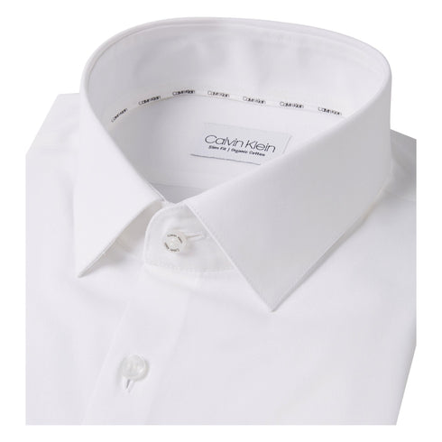 Calvin Klein Camicia elegante Camicia Uomo classica in tinta unita Bianco A23-CALVIN KLEINK10K108229-0K4-39 - Francavilla Moda